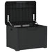 Garden Storage Box with Seat Cushion Anthracite 125 l Pp