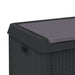Garden Storage Box with Seat Cushion Anthracite 125 l Pp