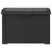 Garden Storage Box with Seat Cushion Anthracite 125 l Pp