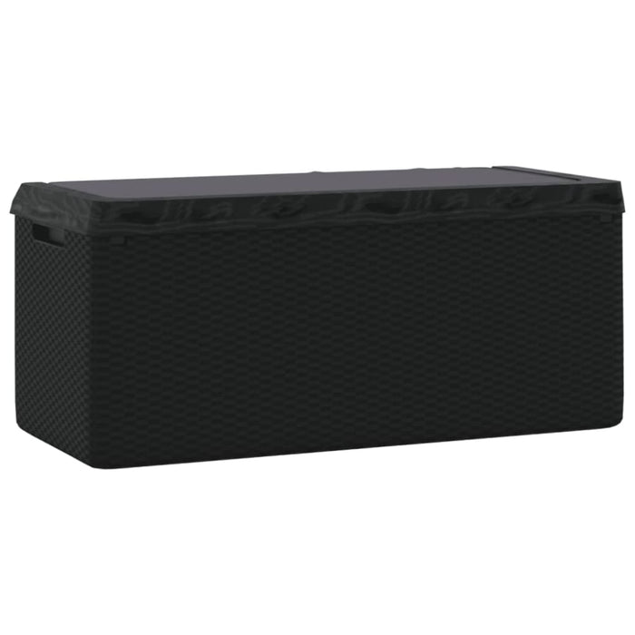 Garden Storage Box with Seat Cushion Anthracite 350 l Pp