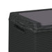 Garden Storage Box with Seat Cushion Anthracite 350 l Pp