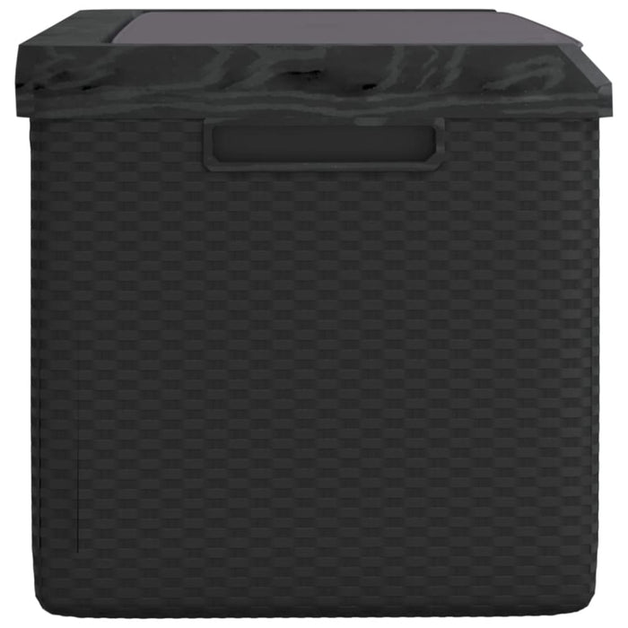 Garden Storage Box with Seat Cushion Anthracite 350 l Pp