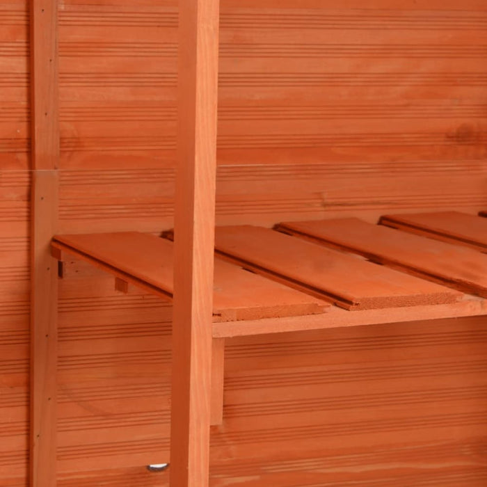 Garden Storage Shed 120x50x91 Cm Wood Oiblpb