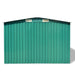 Garden Storage Shed Green Metal 257x205x178 Cm Axkob