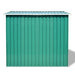 Garden Storage Shed Green Metal 257x205x178 Cm Axkob
