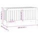 Garden Storage Box White 108x42.5x54 Cm Solid Wood Pine