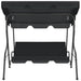 Garden Swing Bench Anthracite 170x110x153 Cm Aptpx