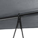 Garden Swing Bench With Canopy Dark Grey steel Abbnkbo