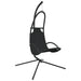 Garden Swing Chair with Cushion Black Oxford Fabric