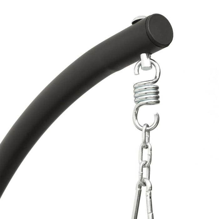 Garden Swing Chair with Cushion Cream Oxford Fabric