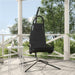 Garden Swing Chair with Cushion Dark Grey Oxford