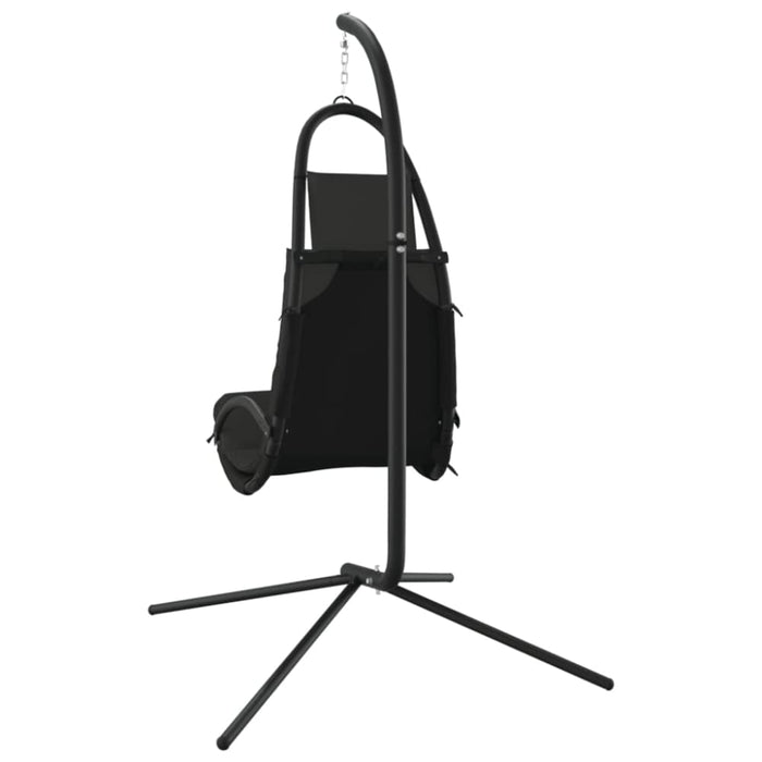 Garden Swing Chair with Cushion Dark Grey Oxford