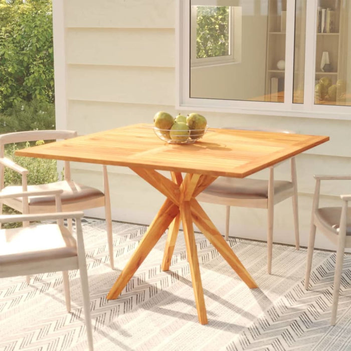 Garden Table 110x110x75 Cm Solid Wood Acacia Tolxpi