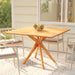Garden Table 110x110x75 Cm Solid Wood Acacia Tolxpi