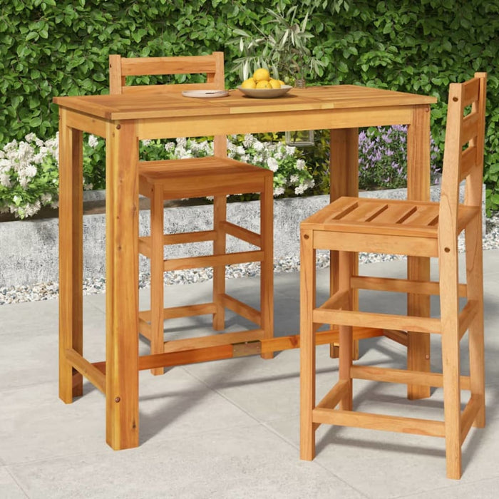 Garden Bar Table 120x60x105 Cm Solid Wood Acacia Tokibo