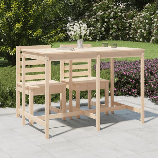Garden Table 159.5x82.5x110 Cm Solid Wood Pine Nxabkp