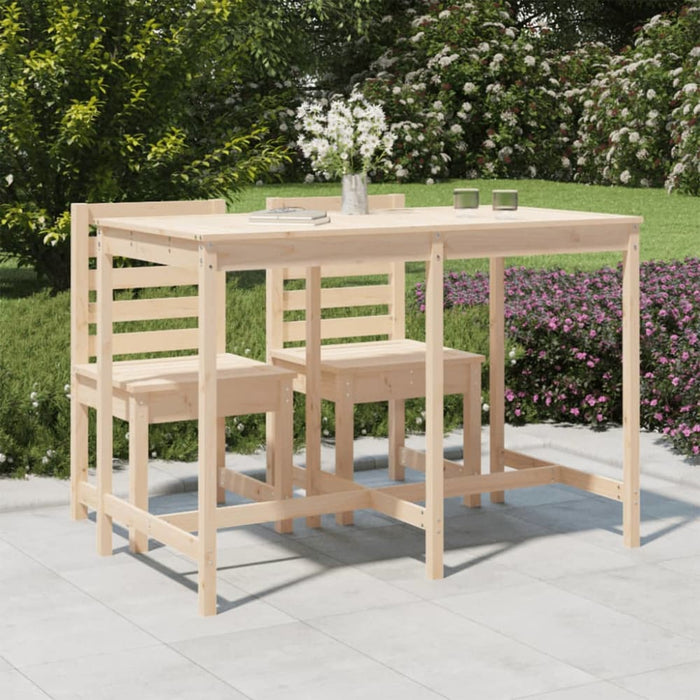Garden Table 159.5x82.5x110 Cm Solid Wood Pine Nxabkp