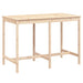 Garden Table 159.5x82.5x110 Cm Solid Wood Pine Nxabkp
