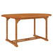 Garden Table 200x100x75 Cm Solid Wood Eucalyptus Tolbln