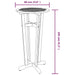 Garden Bar Table ø60x105 Cm Solid Wood Acacia Toklkn