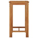 Garden Bar Table 60x60x105 Cm Solid Wood Acacia Tokibb