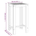 Garden Bar Table 60x60x105 Cm Solid Wood Acacia Tokibb