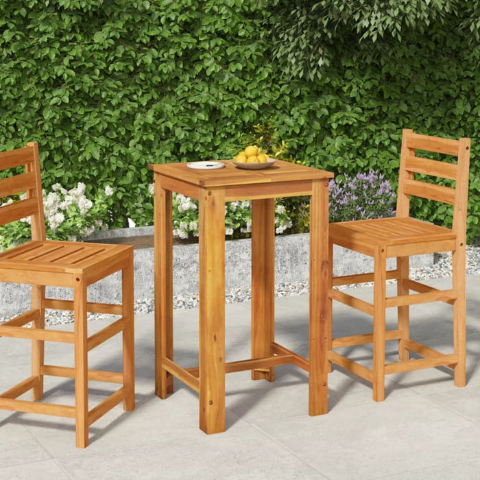 Garden Bar Table 60x60x105 Cm Solid Wood Acacia Tokibb