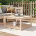 Garden Table 82.5x82.5x45 Cm Solid Wood Pine Nxaoao