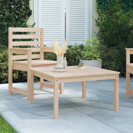 Garden Table 82.5x82.5x45 Cm Solid Wood Pine Nxaoxb