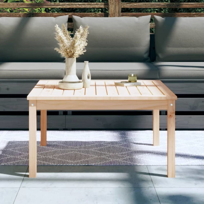 Garden Table 82.5x82.5x45 Cm Solid Wood Pine Nxaoxb