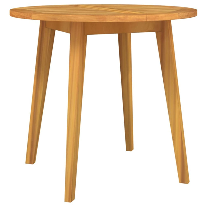 Garden Table ø85x75 Cm Solid Wood Acacia Tobxkk