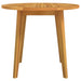 Garden Table ø85x75 Cm Solid Wood Acacia Tobxkk