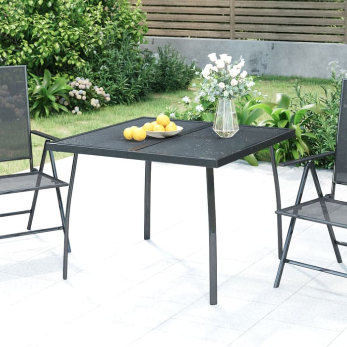 Garden Table Anthracite 100x100x72 Cm Steel Mesh Tlxitx