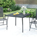 Garden Table Anthracite 100x100x72 Cm Steel Mesh Tlxitx