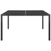 Garden Table Anthracite 130x130x72 Cm Steel and Glass Totbkt