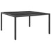 Garden Table Anthracite 130x130x72 Cm Steel and Glass Totbkt