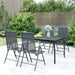 Garden Table Anthracite 165x80x72 Cm Steel Mesh Tlxita