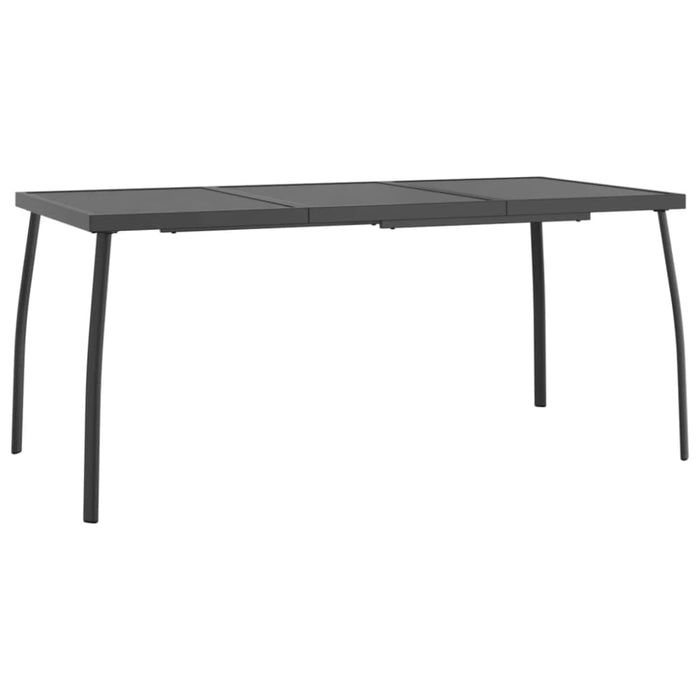 Garden Table Anthracite 165x80x72 Cm Steel Mesh Tlxita