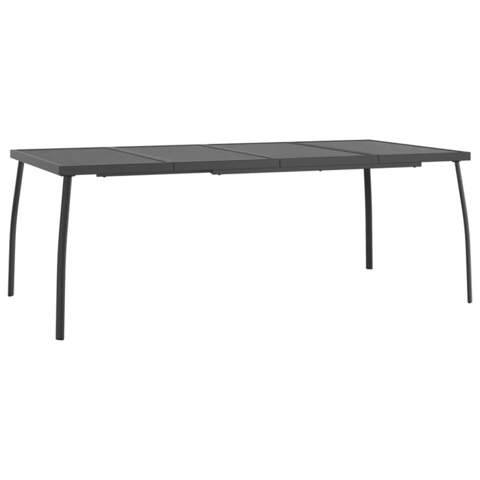 Garden Table Anthracite 200x100x72 Cm Steel Mesh Tlxitp