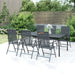 Garden Table Anthracite 200x100x72 Cm Steel Mesh Tlxitp