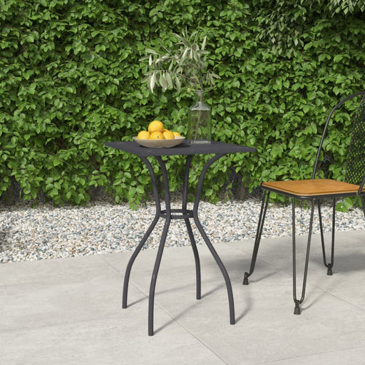 Garden Table Anthracite 50x50x72 Cm Steel Mesh Tlxitb