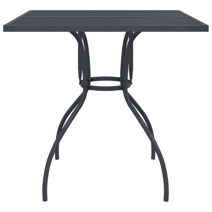 Garden Table Anthracite 80x80x72.5 Cm Steel Mesh Tlxito