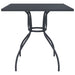 Garden Table Anthracite 80x80x72.5 Cm Steel Mesh Tlxito