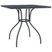 Garden Table Anthracite 80x80x72.5 Cm Steel Mesh Tlxito