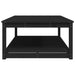 Garden Table Black 121x82.5x45 Cm Solid Wood Pine Nxaopx