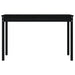Garden Table Black 121x82.5x76 Cm Solid Wood Pine Nxtkit