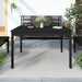Garden Table Black 121x82.5x76 Cm Solid Wood Pine Nxtkit