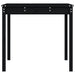 Garden Table Black 121x82.5x76 Cm Solid Wood Pine Nxtkit