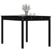 Garden Table Black 121x82.5x76 Cm Solid Wood Pine Nxtkit