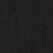 Garden Table Black 121x82.5x76 Cm Solid Wood Pine Nxtkit